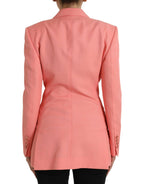 Dolce & Gabbana Chic Pink Peak Lapel Blazer - ACCEXO