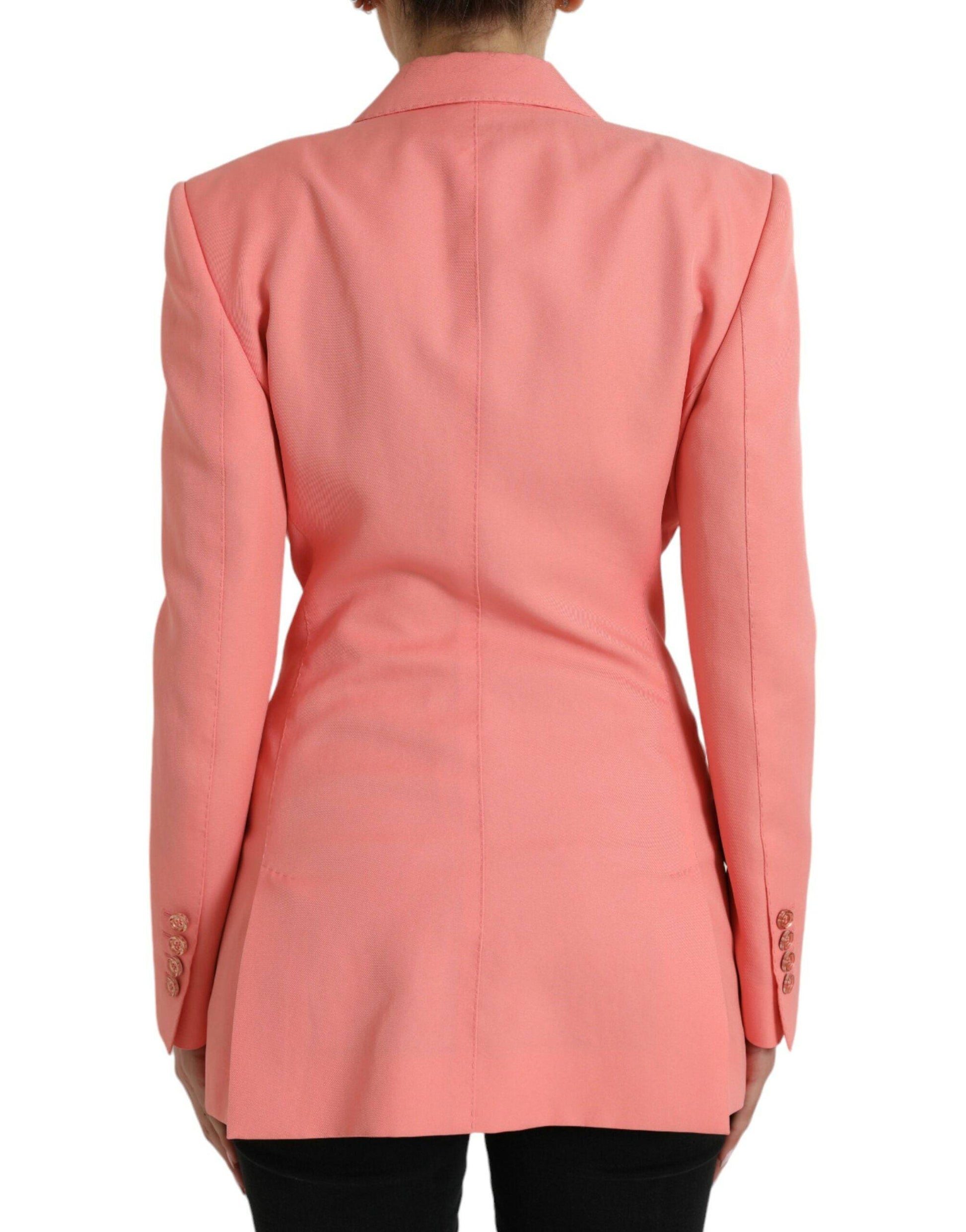 Dolce & Gabbana Chic Pink Peak Lapel Blazer - ACCEXO