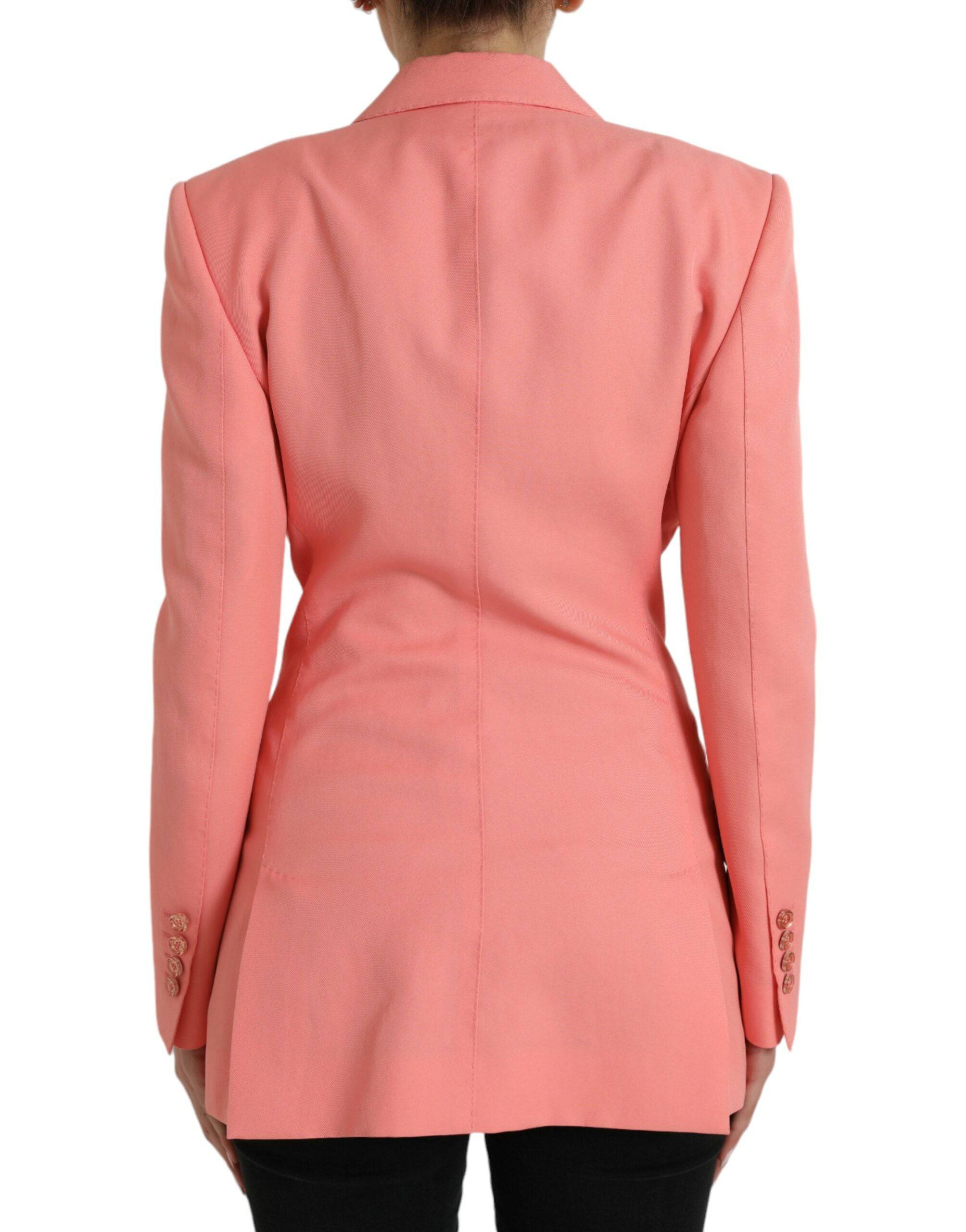 Dolce & Gabbana Chic Pink Peak Lapel Blazer - ACCEXO