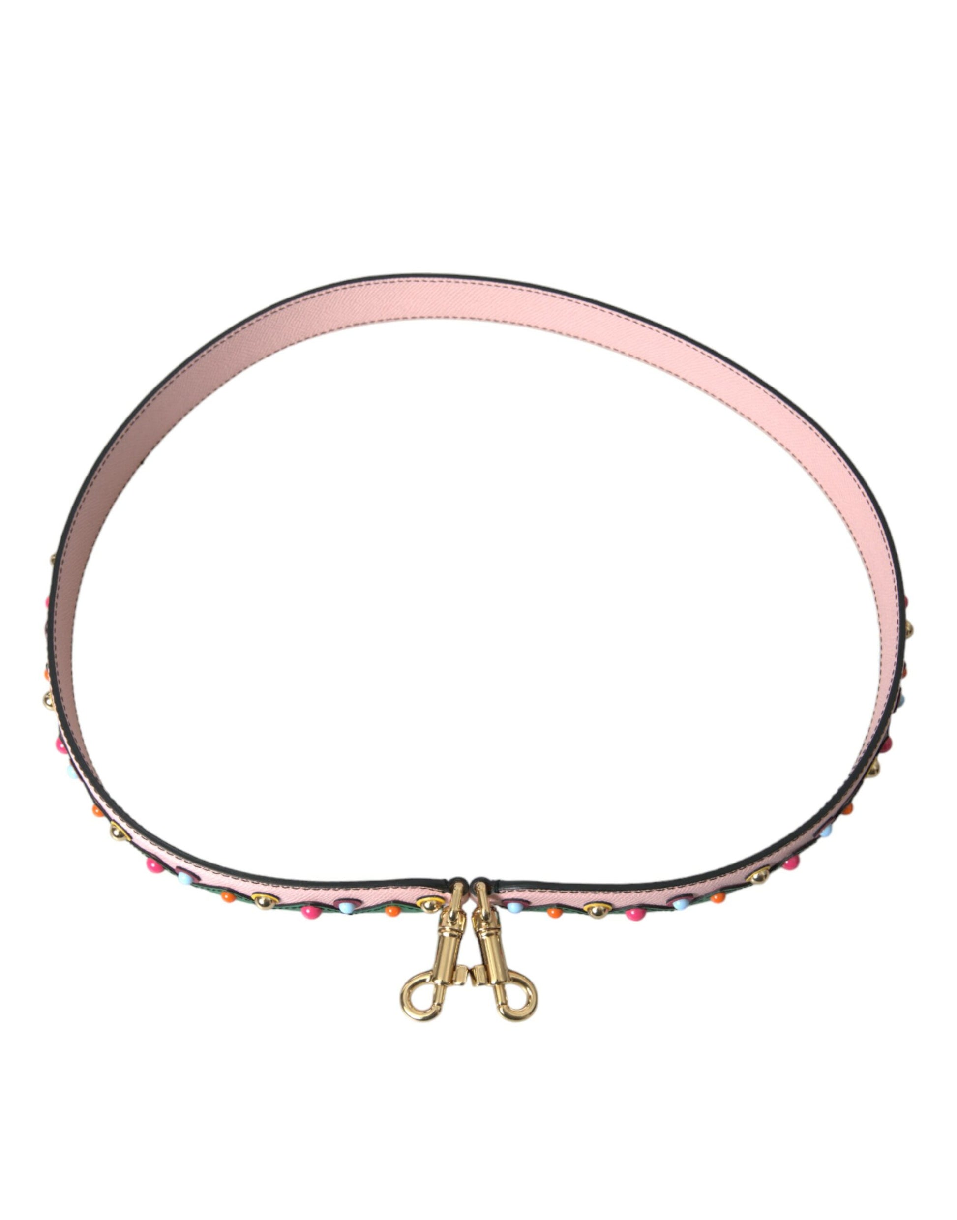 Dolce & Gabbana Pink Leather Handbag Accessory Shoulder Strap - ACCEXO