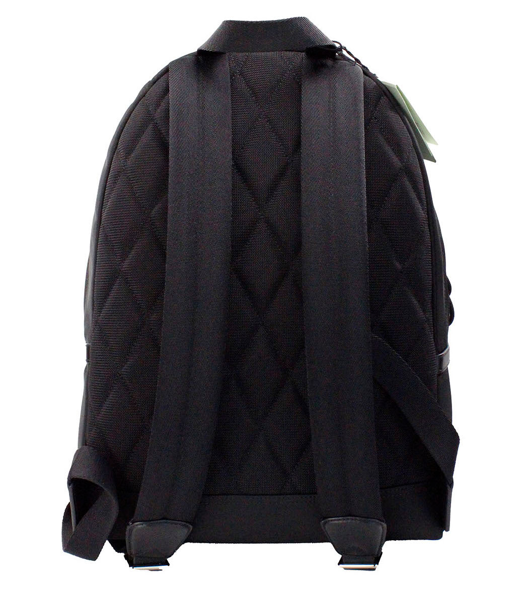 Burberry Abbeydale Branded Stamp Black Nylon Backpack Shoulder Bookbag - ACCEXO