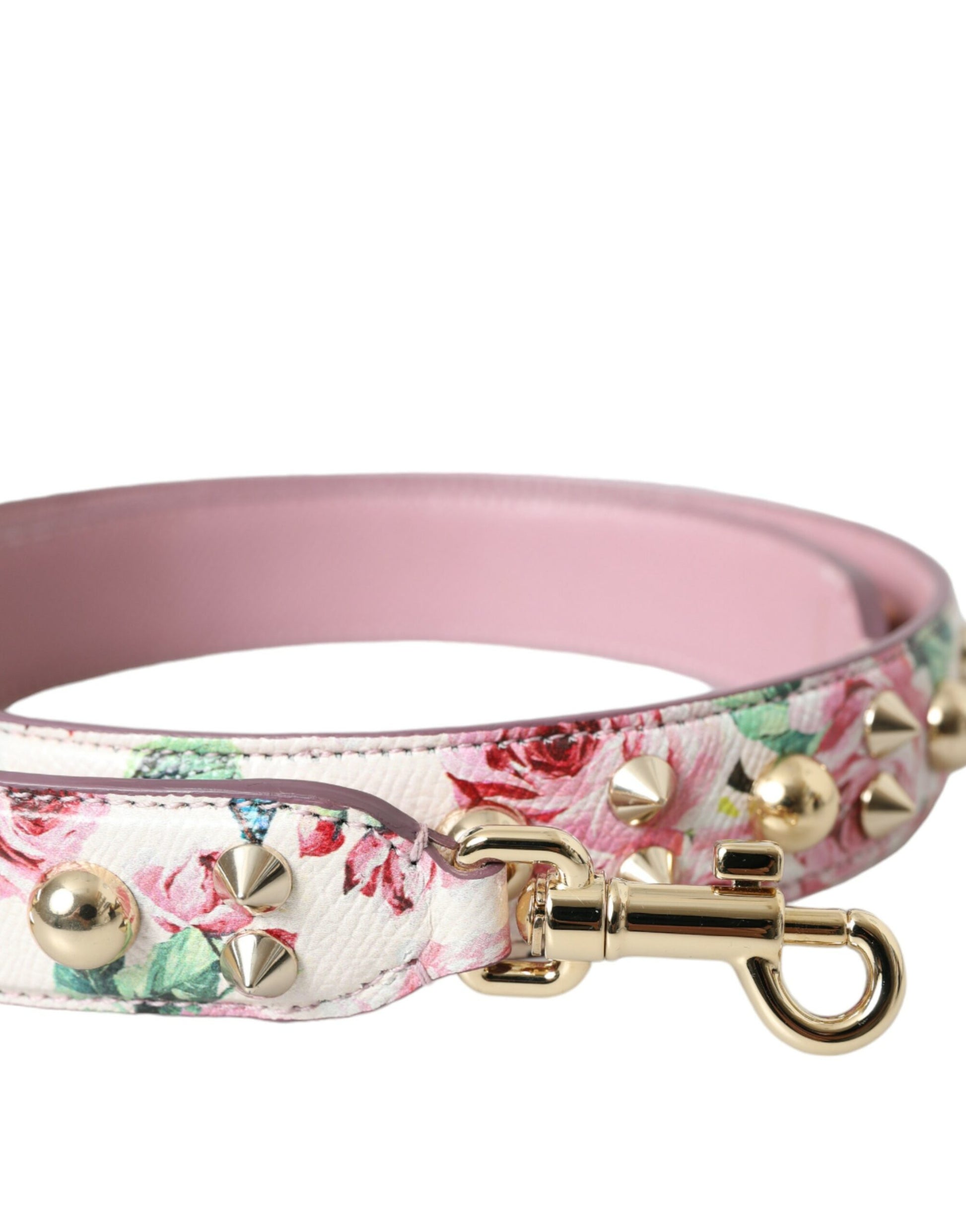 Dolce & Gabbana Pink Floral Handbag Accessory Shoulder Strap - ACCEXO