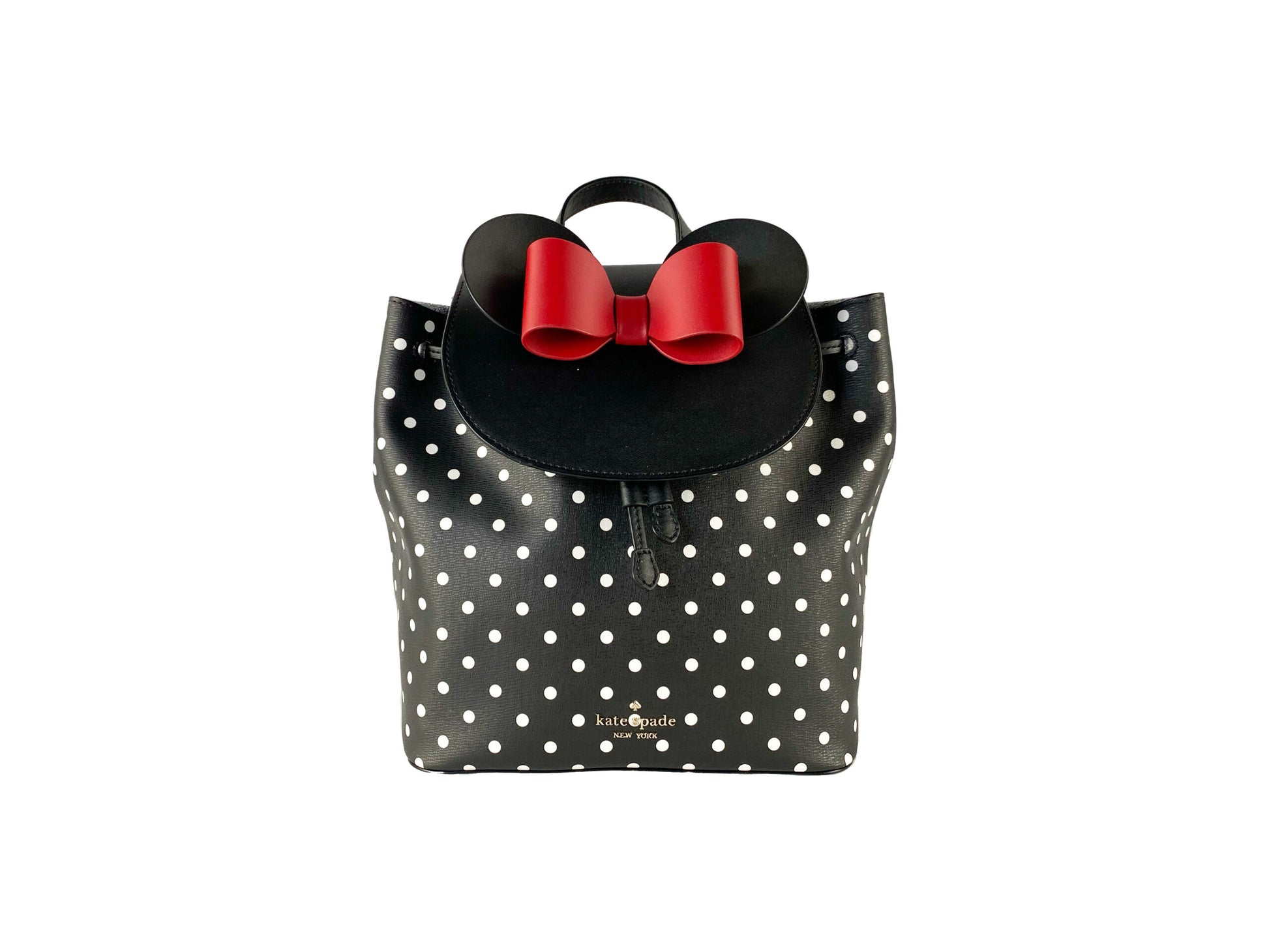 Kate Spade Disney Minnie Mouse Medium Leather Backpack Bookbag Bag - ACCEXO