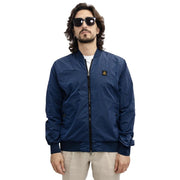 Refrigiwear Elevated Casual Blue Bomber Jacket - ACCEXO