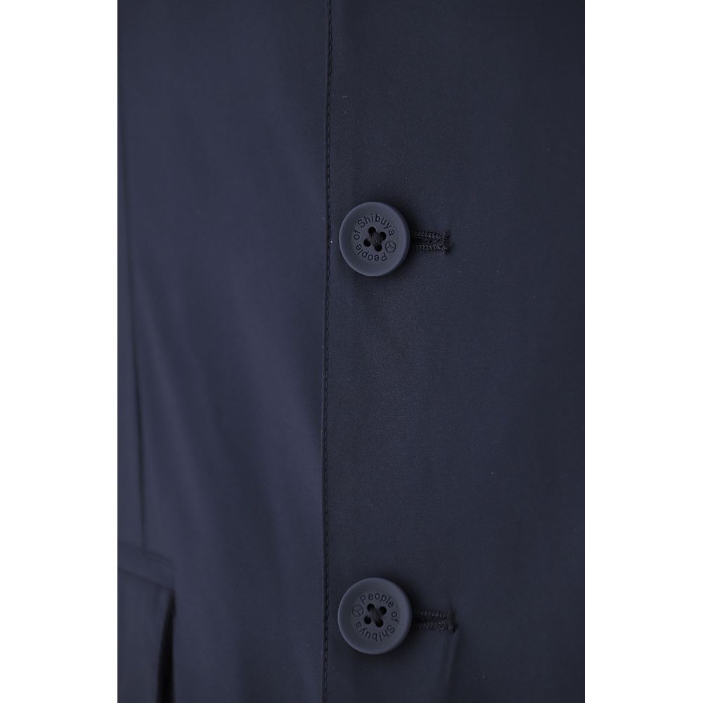 People Of Shibuya Elegant Water-Repellent Blue Jacket - ACCEXO