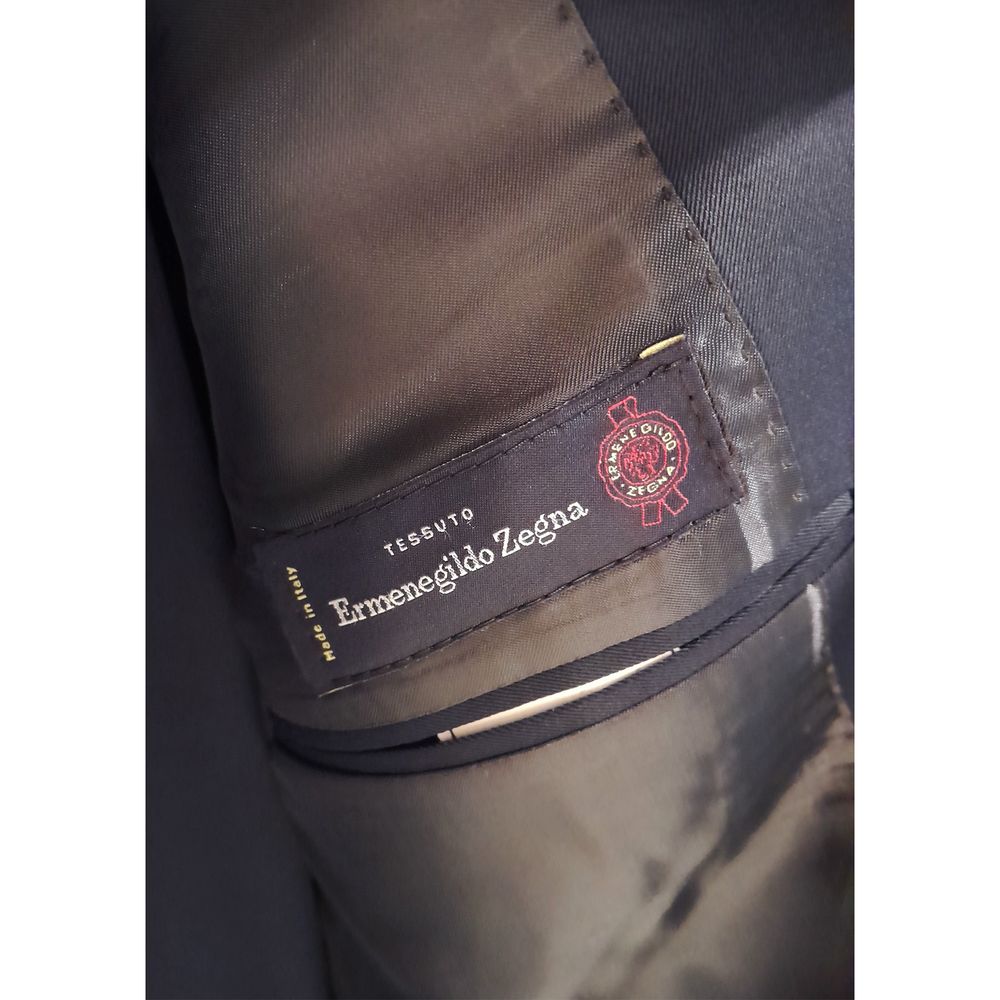 Made in Italy Blue Wool Men Suit - ACCEXO