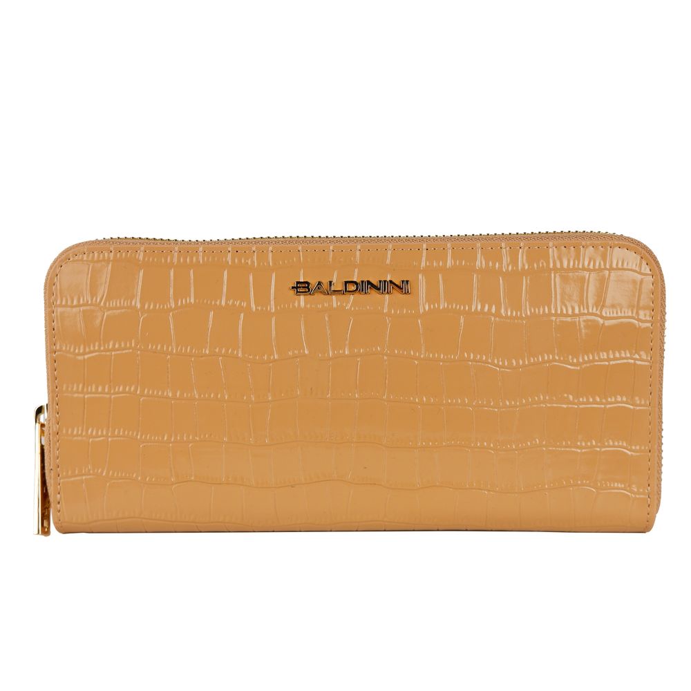 Baldinini Trend Elegant Croco Print Leather Wallet - ACCEXO