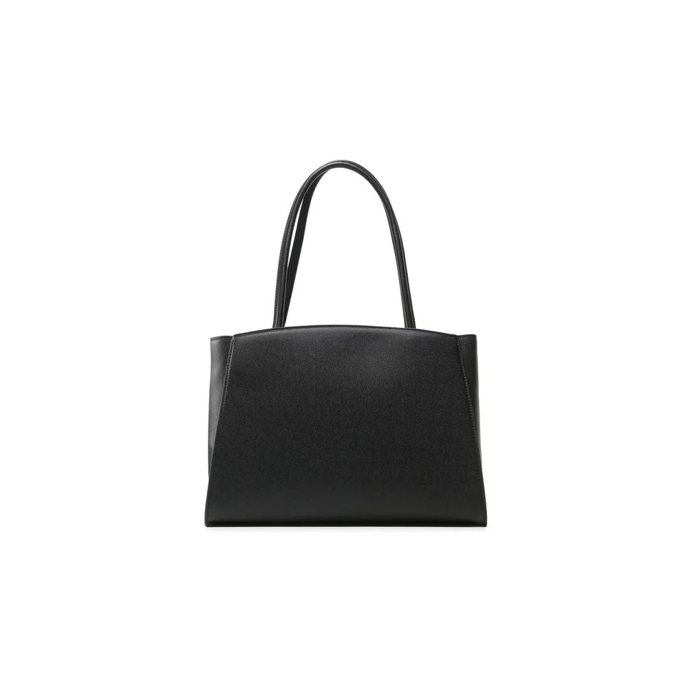 Plein Sport Chic Ebony Tote with Silver Logo Accent - ACCEXO