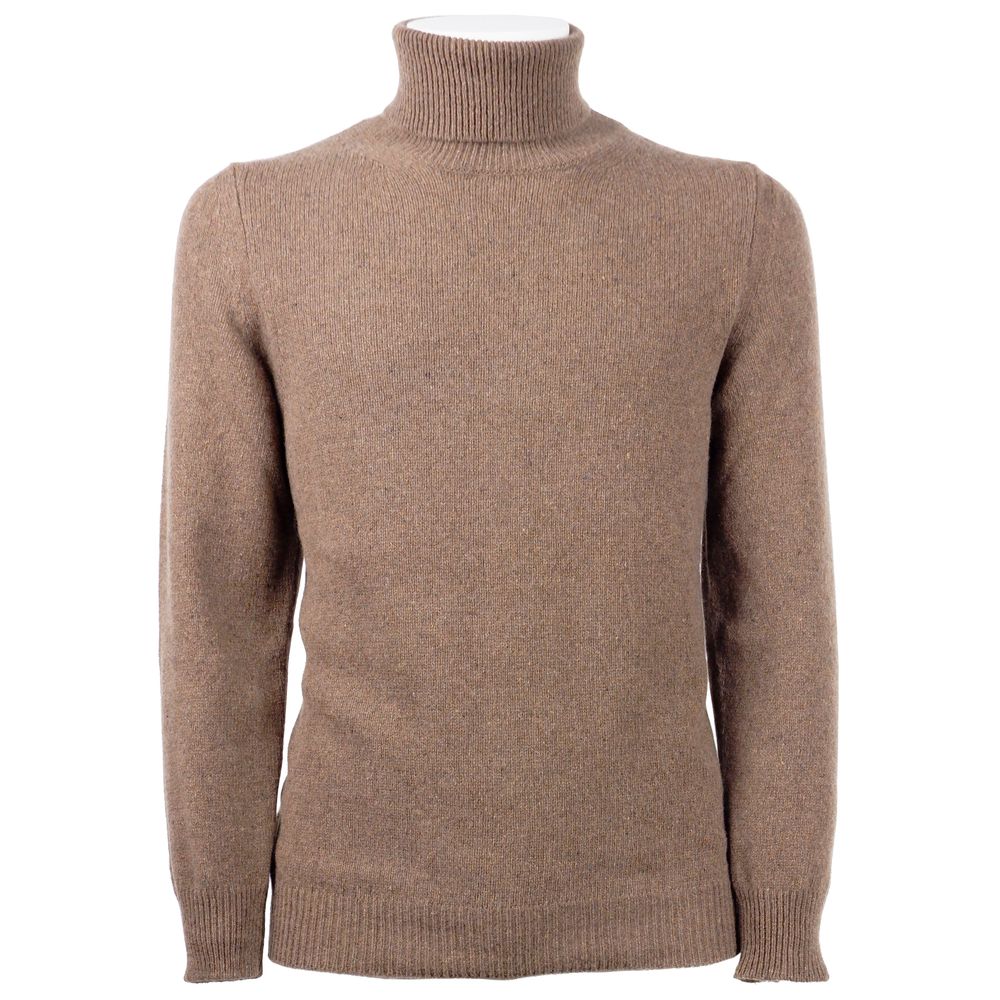 Emilio Romanelli Brown Cashmere Men Sweater - ACCEXO