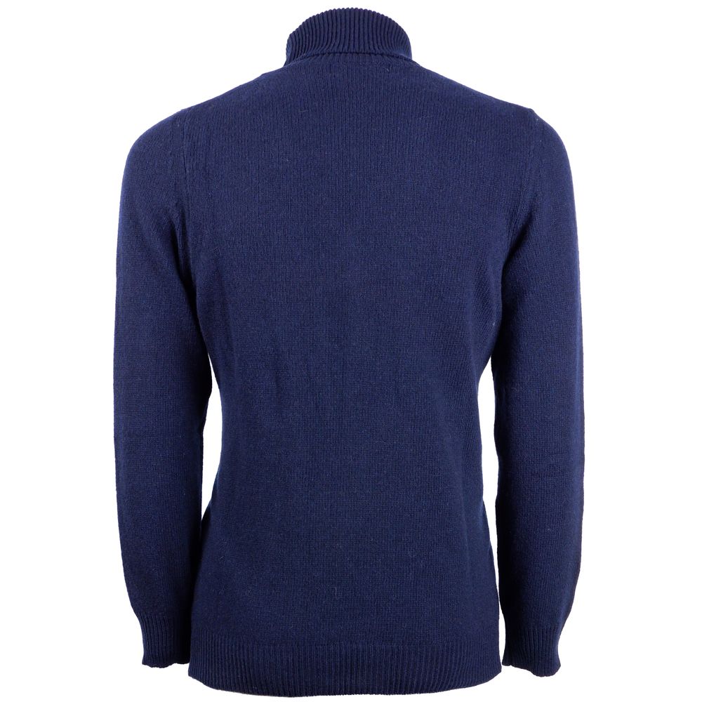 Emilio Romanelli Blue Cashmere Men Sweater - ACCEXO