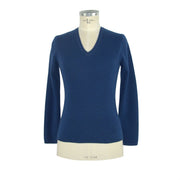 Emilio Romanelli Blue Cashmere Women Sweater - ACCEXO