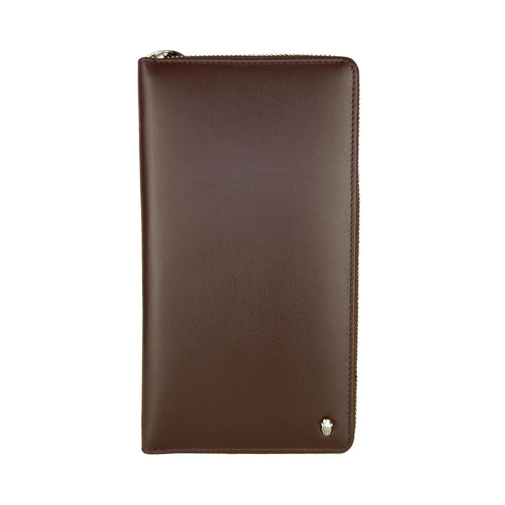 Cavalli Class Sophisticated Brown Leather Wallet - ACCEXO