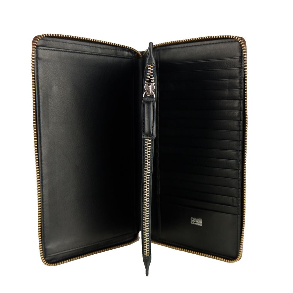 Cavalli Class Sophisticated Brown Leather Wallet - ACCEXO