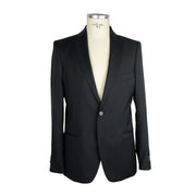 Made in Italy Black Wool Men Suit - ACCEXO