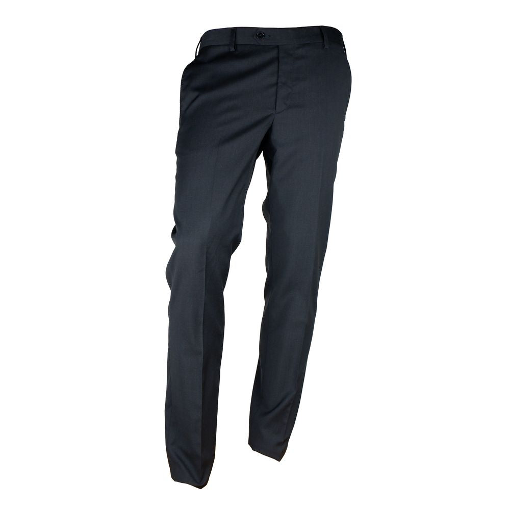 Made in Italy Black Wool Men Suit - ACCEXO