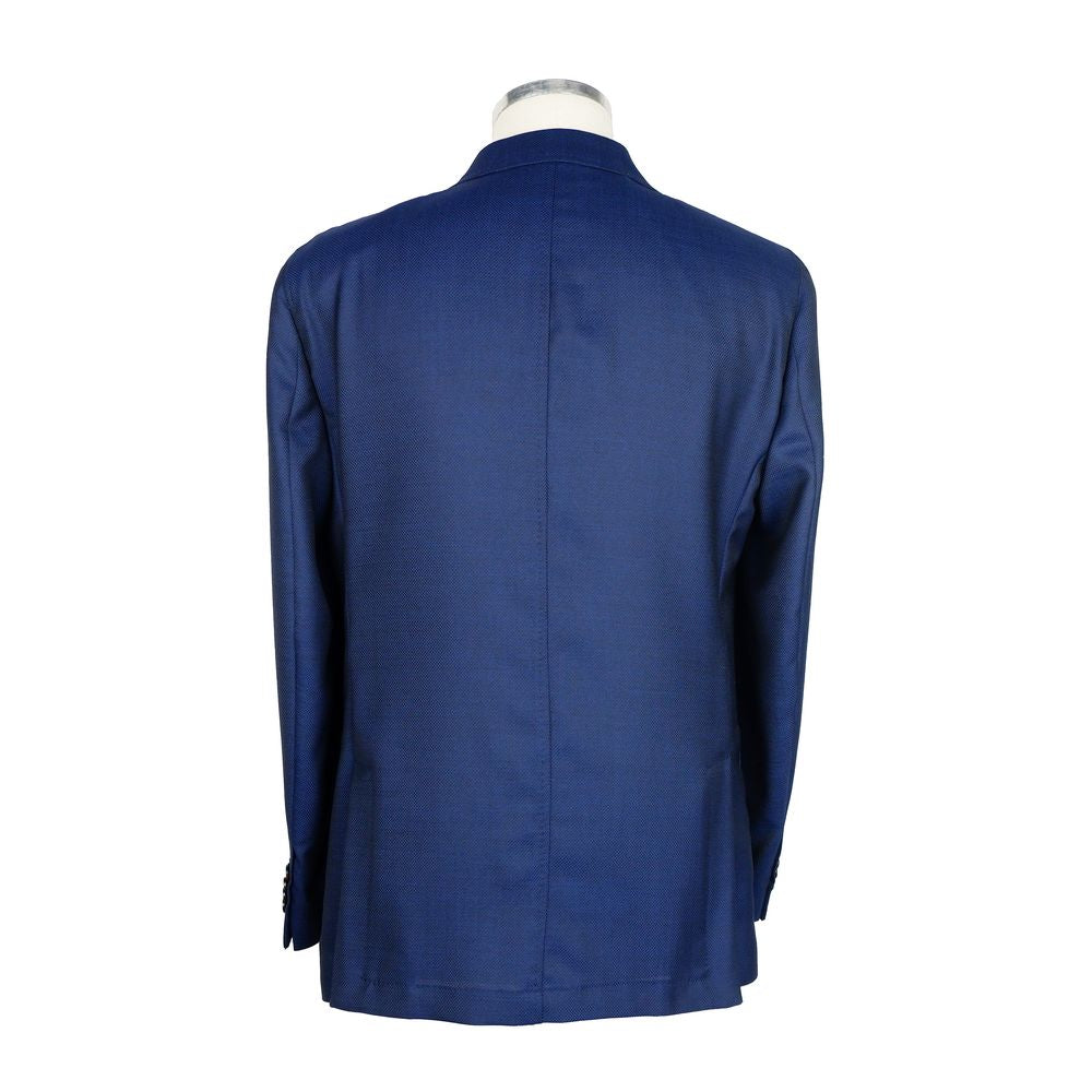Emilio Romanelli Blue Wool Men's Blazer - ACCEXO