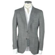 Emilio Romanelli Gray Wool Men's Blazer - ACCEXO
