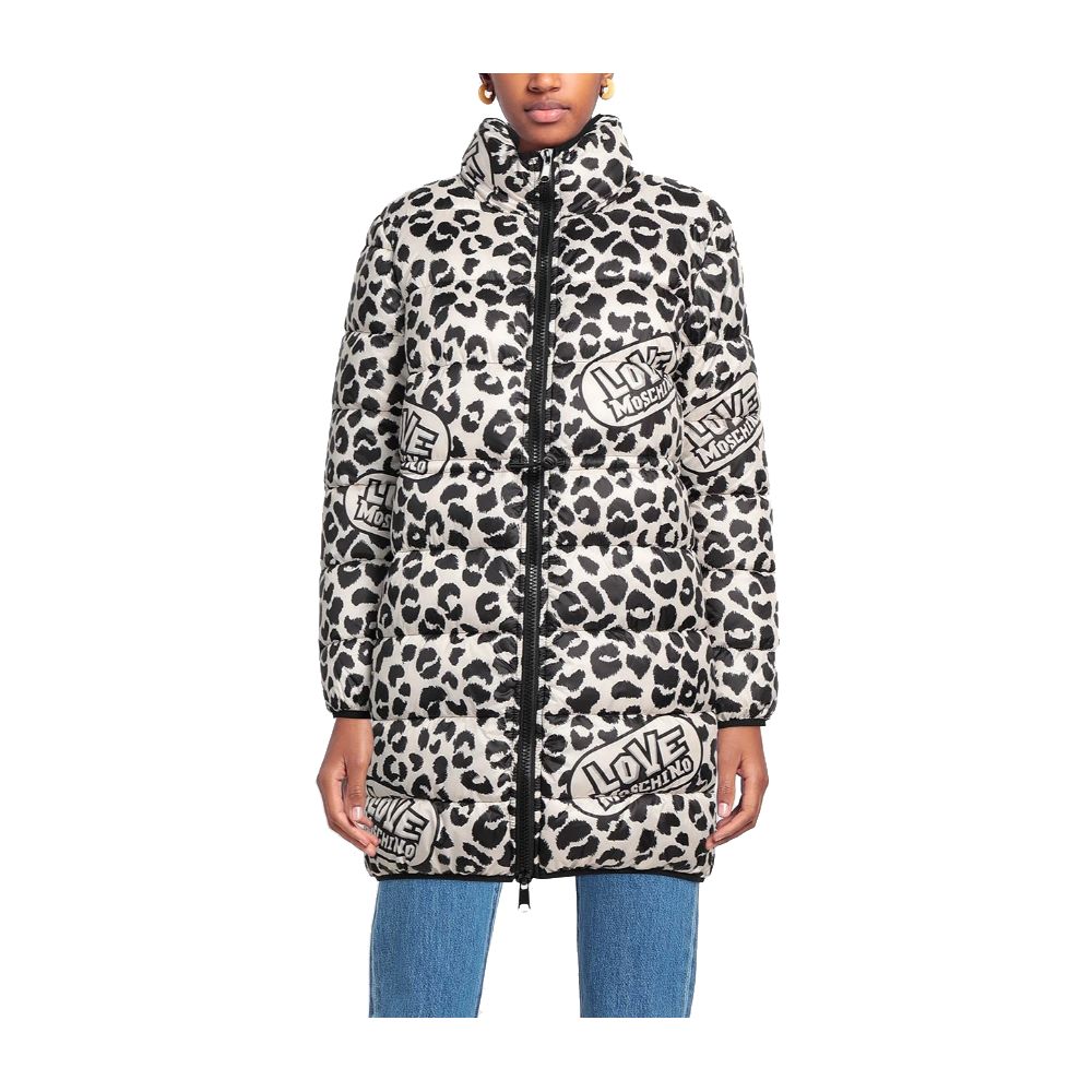 Love Moschino Chic Leopard Print Down Jacket - ACCEXO