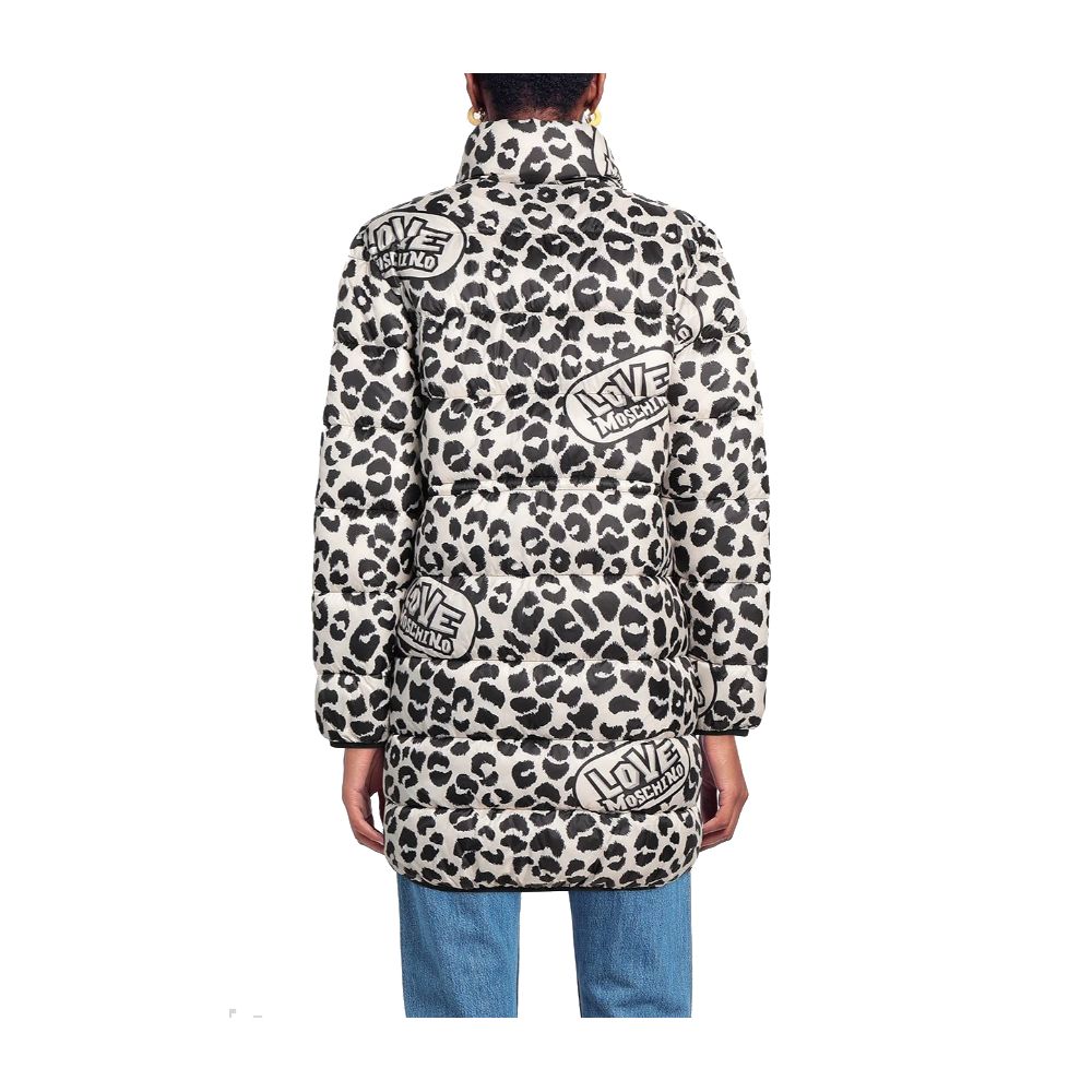 Love Moschino Chic Leopard Print Down Jacket - ACCEXO