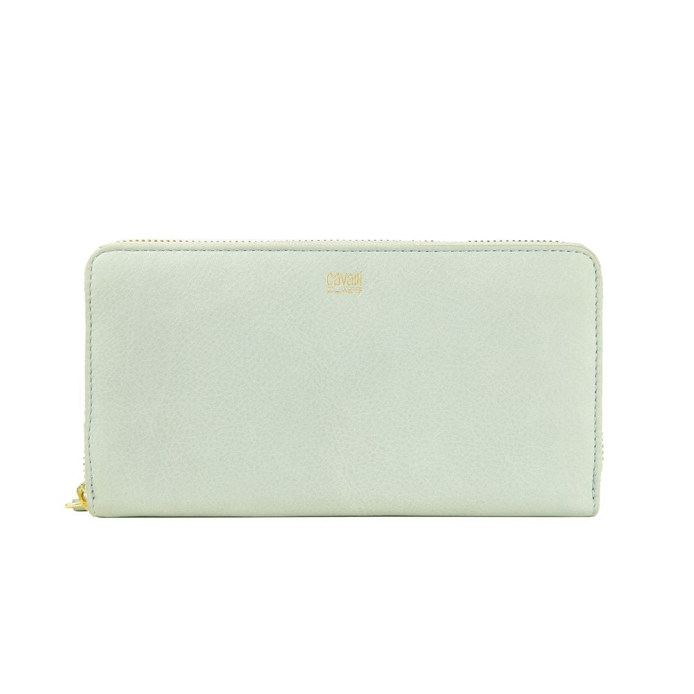 Cavalli Class Gray Calfskin Women Wallet - ACCEXO