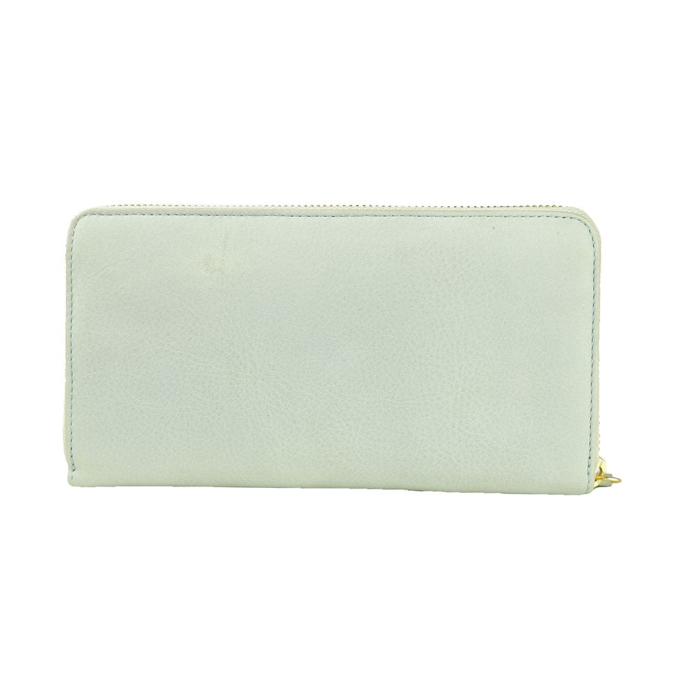 Cavalli Class Gray Calfskin Women Wallet - ACCEXO
