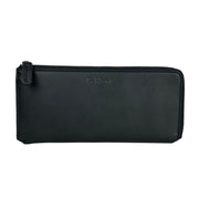 Baldinini Trend Elegant Black Leather Travel Organizer - ACCEXO