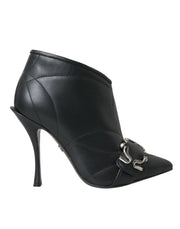 Dolce & Gabbana Black Devotion Quilted Buckled Boots Shoes - Zachava