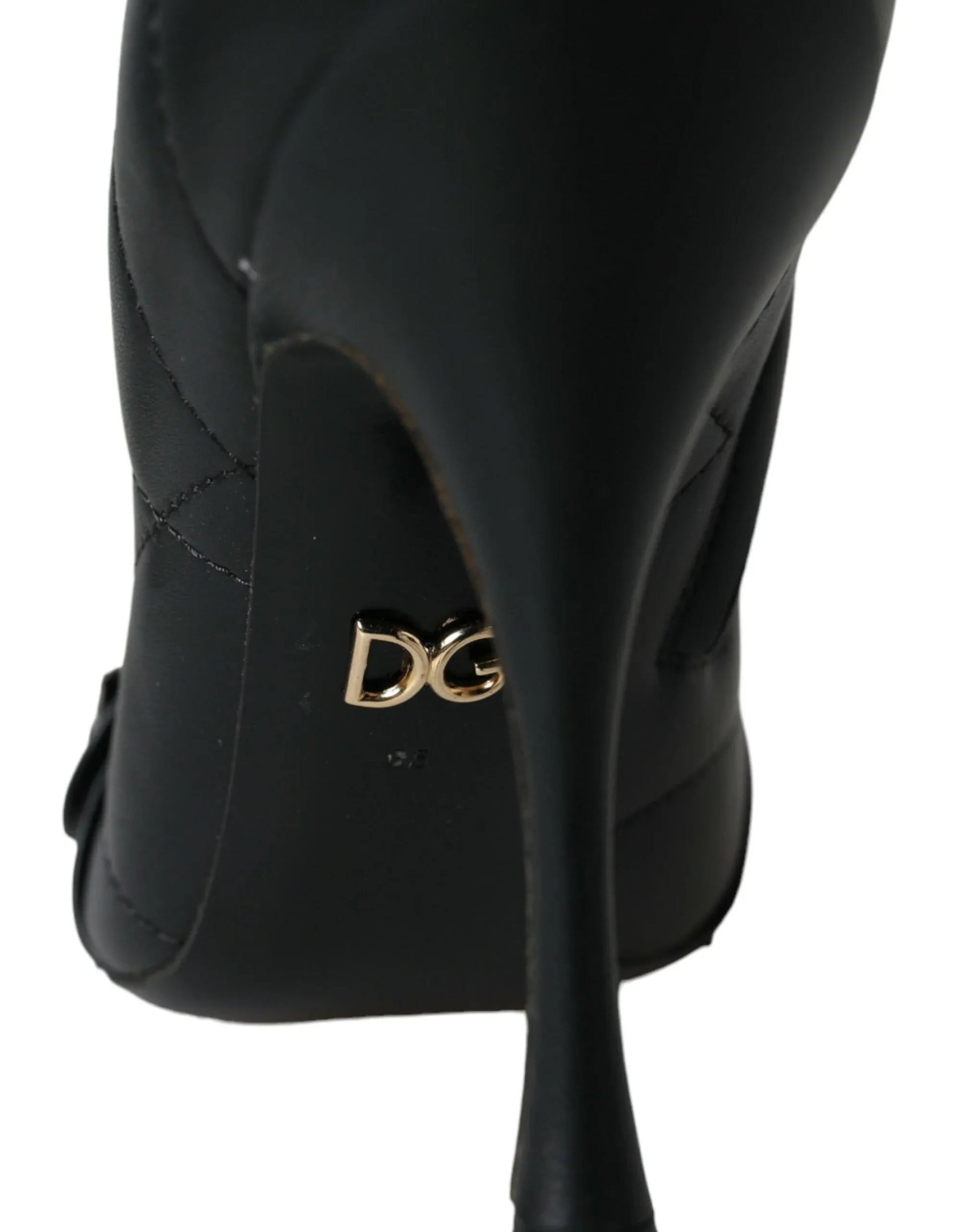 Dolce & Gabbana Black Devotion Quilted Buckled Boots Shoes - Zachava
