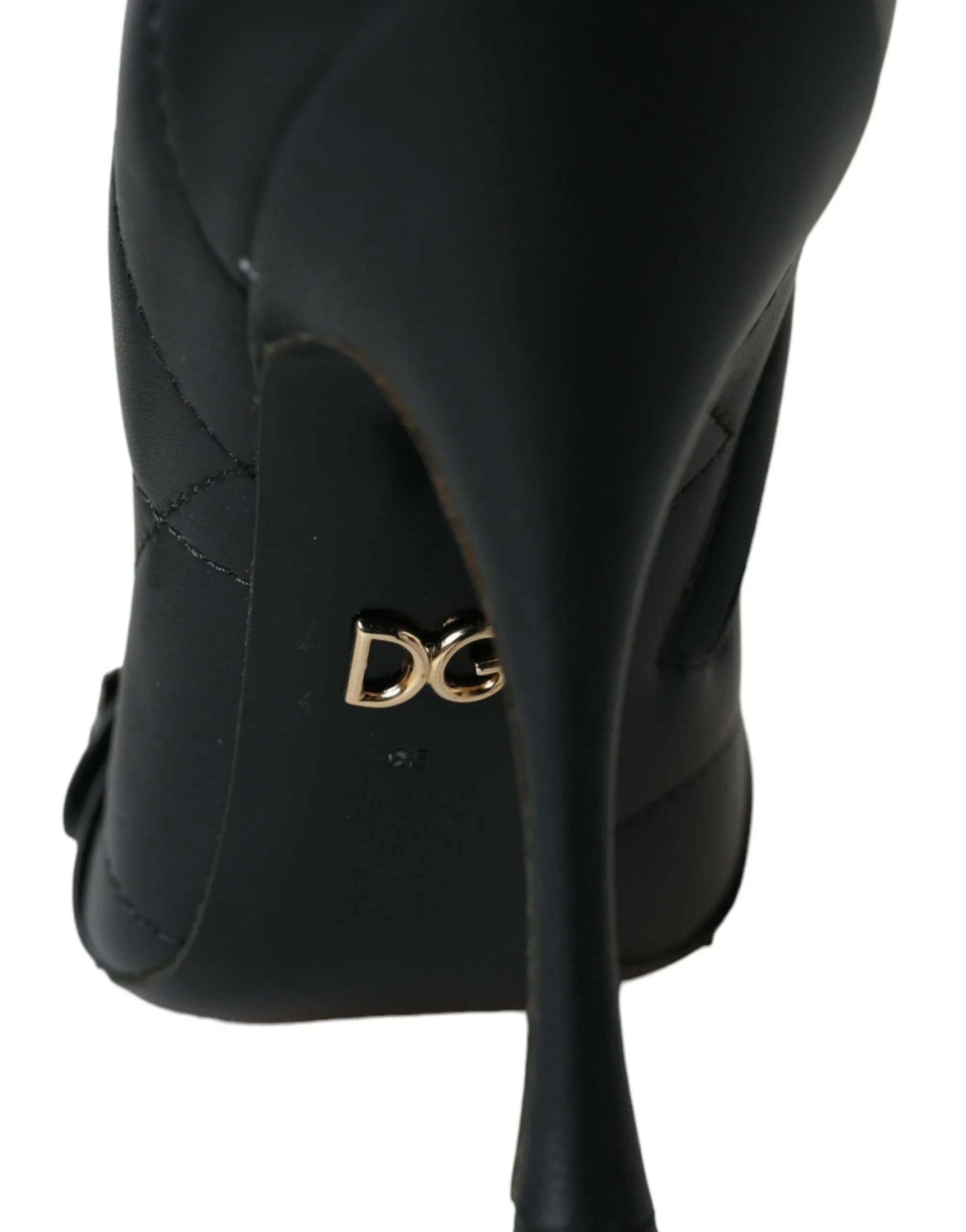 Dolce & Gabbana Black Devotion Quilted Buckled Boots Shoes - Zachava