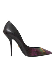 Dolce & Gabbana Multicolor Exotic Leather Heels Pumps Shoes - ACCEXO