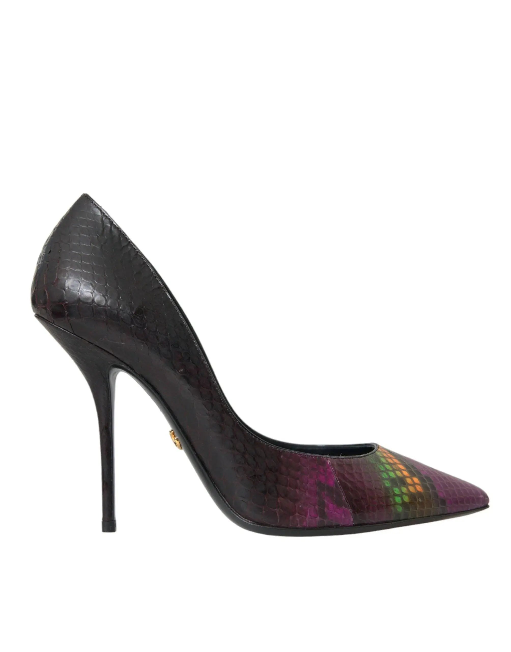 Dolce & Gabbana Multicolor Exotic Leather Heels Pumps Shoes - ACCEXO