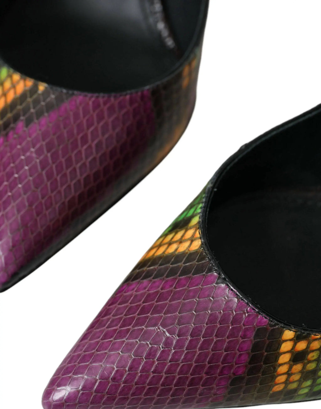 Dolce & Gabbana Multicolor Exotic Leather Heels Pumps Shoes - ACCEXO