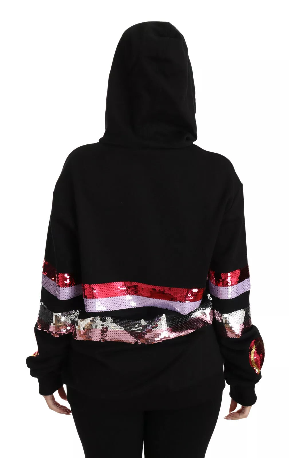 Dolce & Gabbana DG Sequined Hooded Pullover Sweater - ACCEXO