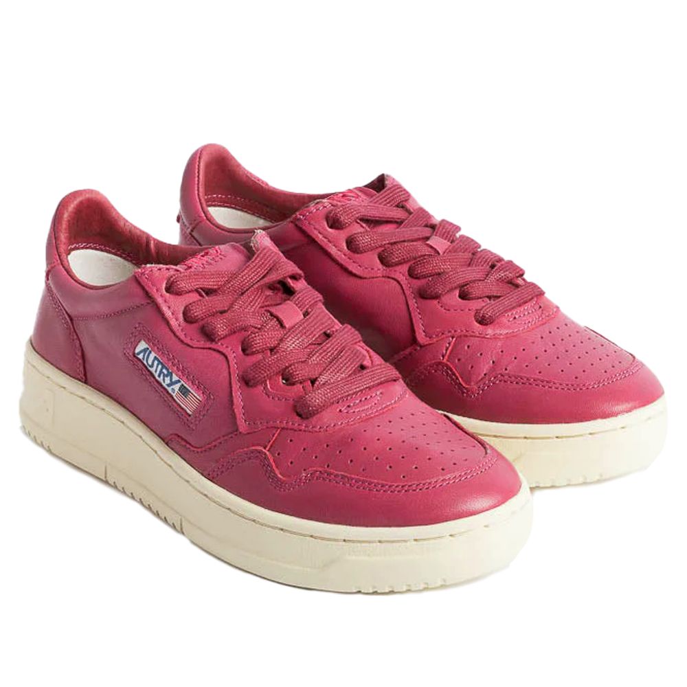 Autry Fuchsia Goatskin Women Sneaker - ACCEXO