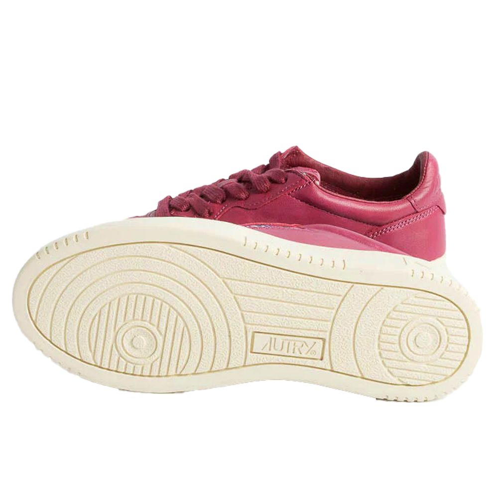 Autry Fuchsia Goatskin Women Sneaker - ACCEXO