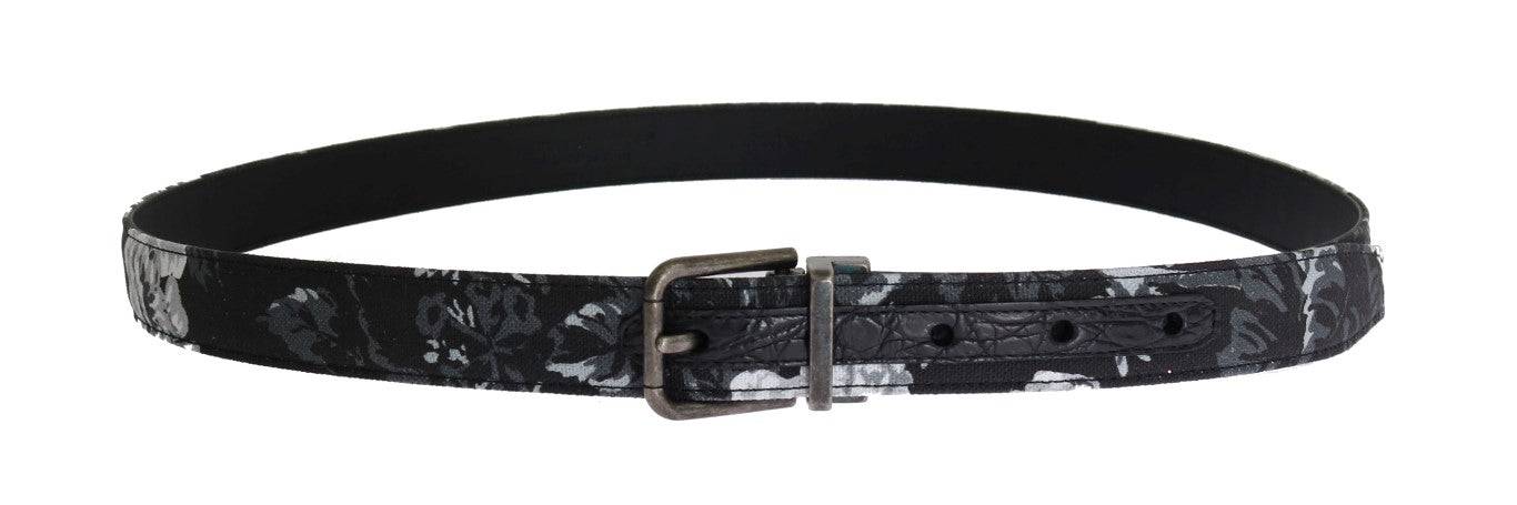 Dolce & Gabbana Elegant Floral Patterned Men's Luxury Belt - ACCEXO