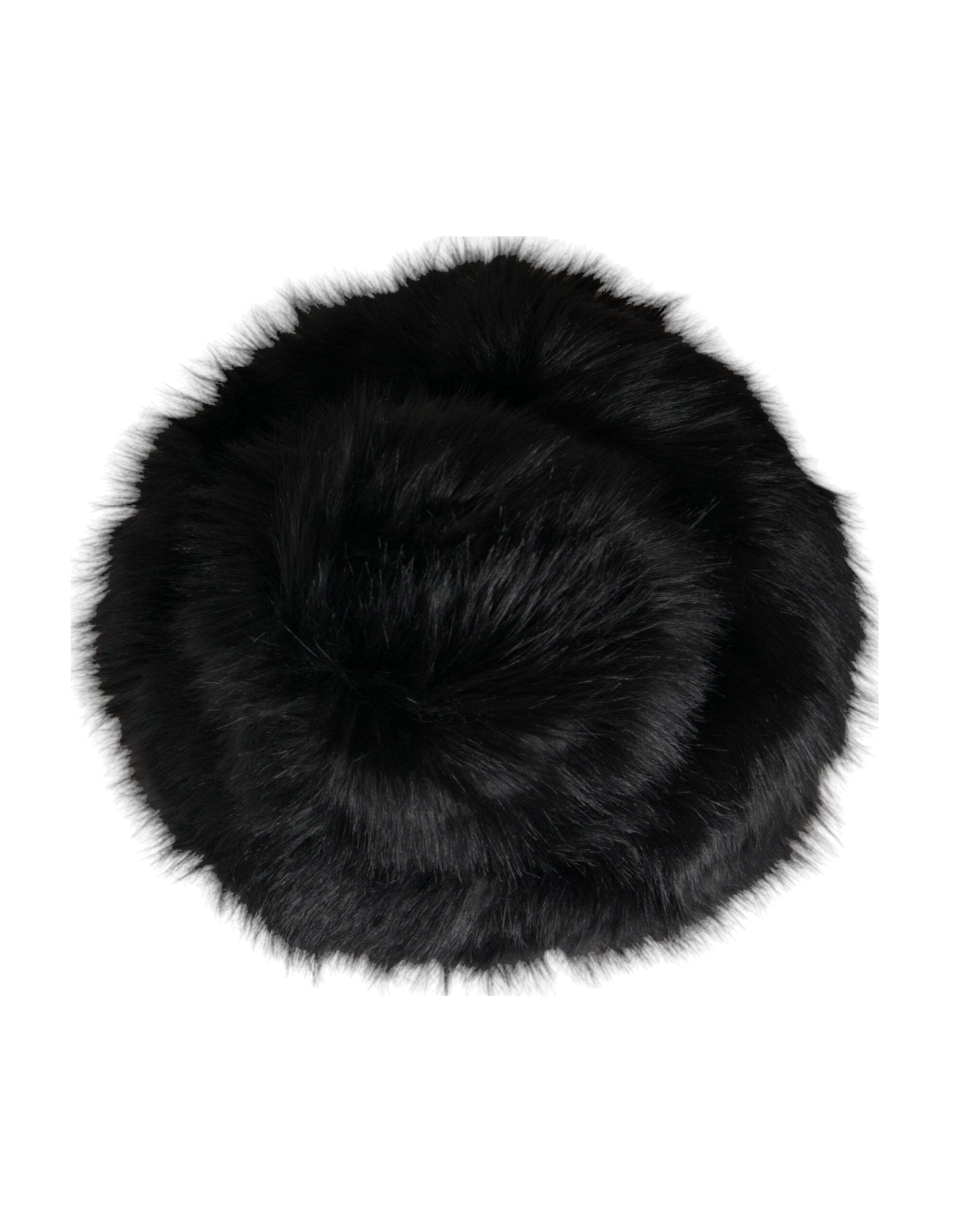 Dolce & Gabbana Black Faux Fur Womens Bucket Hat - ACCEXO