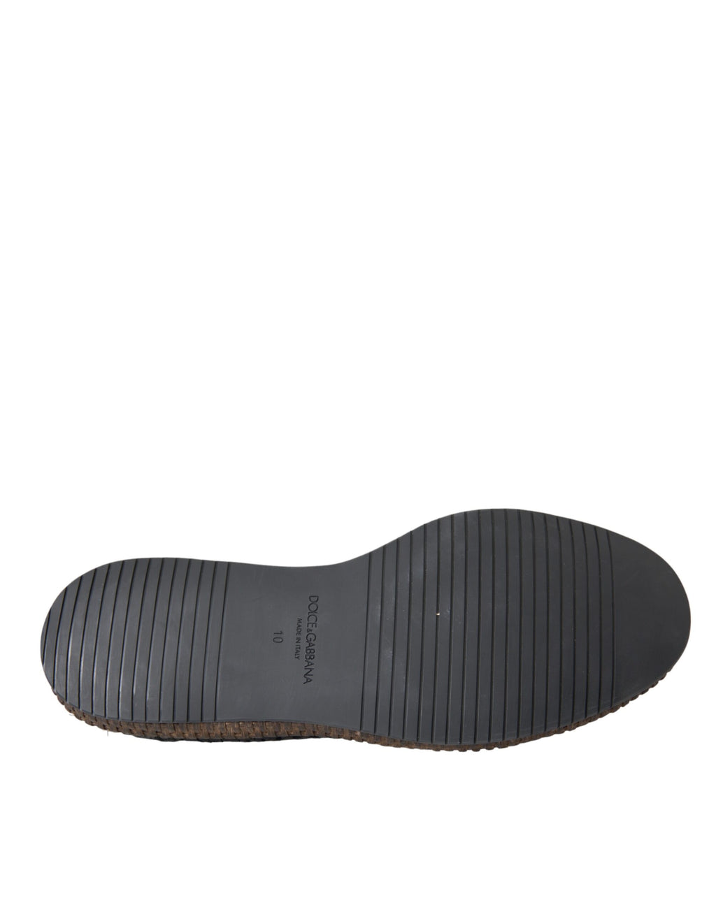 Dolce & Gabbana Black Woven Goat Leather Lace Up Derby Shoes - ACCEXO