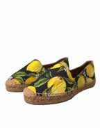 Dolce & Gabbana Multicolor Lemon Slip On Espadrilles Shoes - ACCEXO