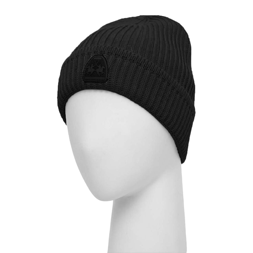 La Martina Black Acrylic Men Beanie - ACCEXO
