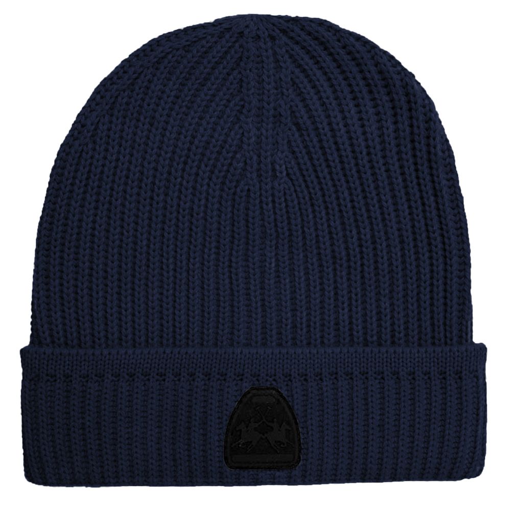 La Martina Blue Acrylic Men Beanie - ACCEXO