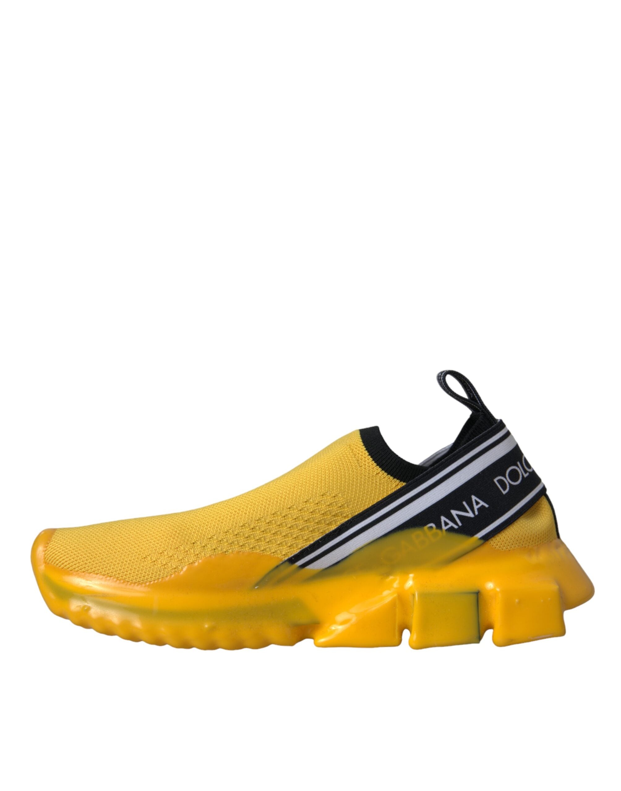 Dolce & Gabbana Yellow Sorrento Slip On Sneakers Women Shoes - ACCEXO