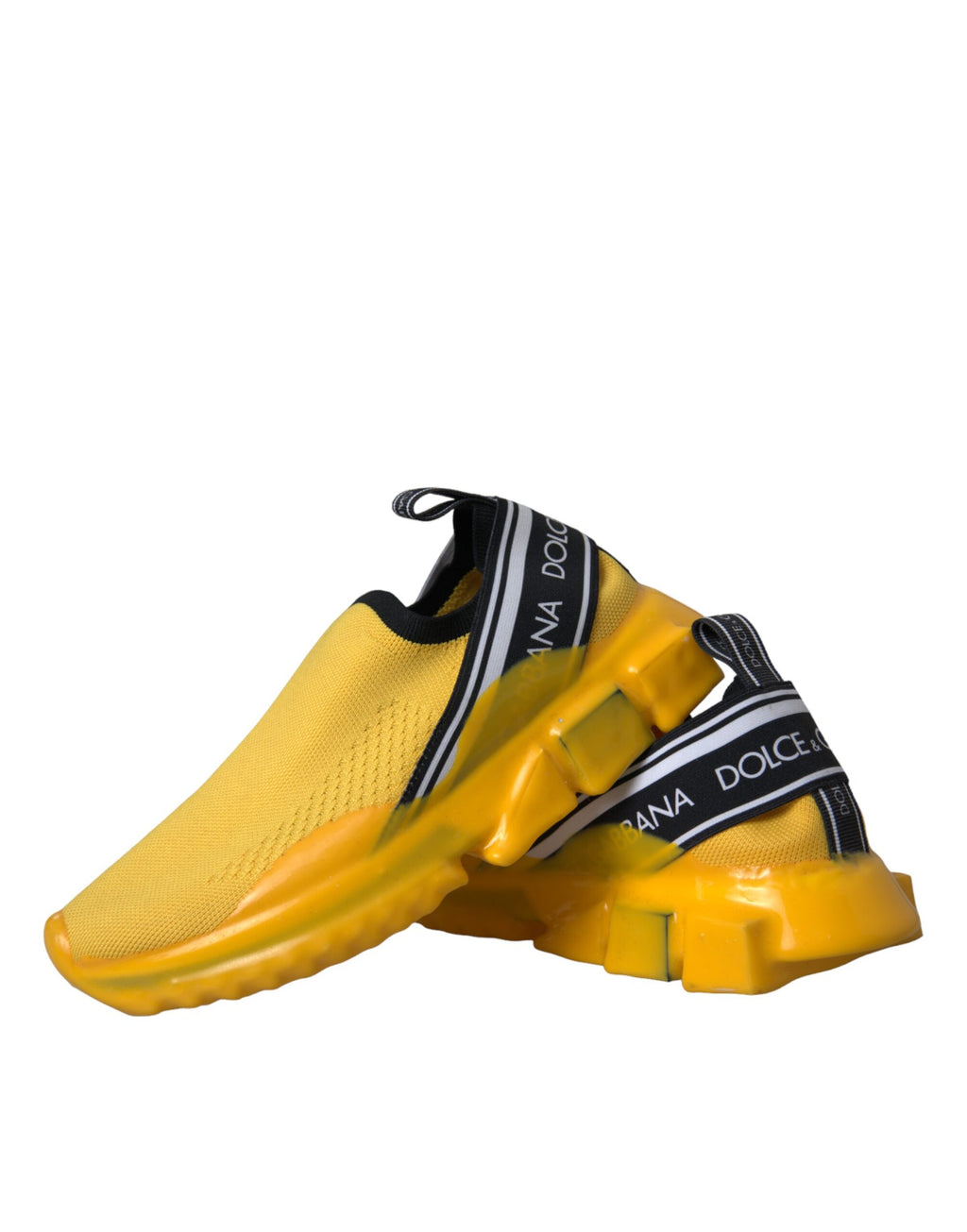 Dolce & Gabbana Yellow Sorrento Slip On Sneakers Women Shoes - ACCEXO