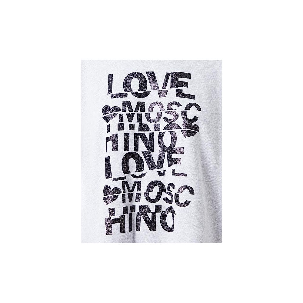 Love Moschino Gray Cotton Women's Oversized Sweatshirt - ACCEXO