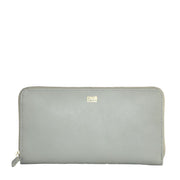 Cavalli Class Gray Calfskin Women Wallet - ACCEXO