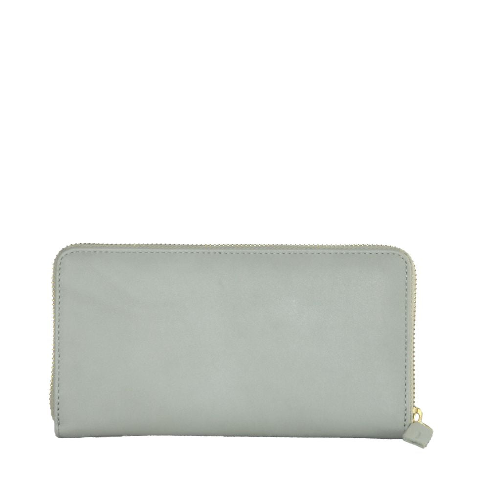 Cavalli Class Gray Calfskin Women Wallet - ACCEXO