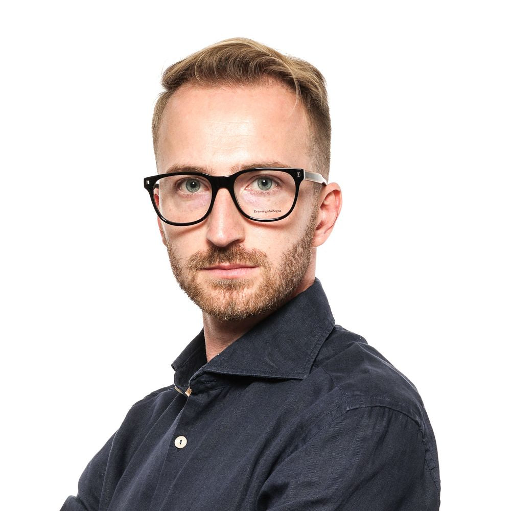 Ermenegildo Zegna Black Men Optical Frames - ACCEXO
