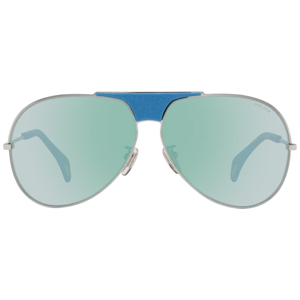 Police Women's Aviator Sunglasses – Blue Plastic