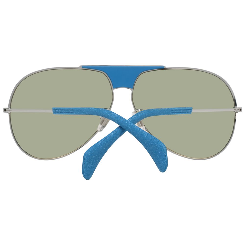 Police Women's Aviator Sunglasses – Blue Plastic