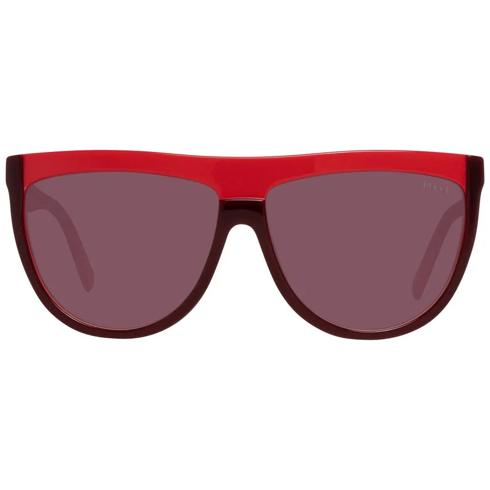 Emilio Pucci Burgundy Plastic Sunglasses - Zachava